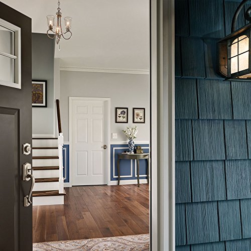 Schlage Camelot Single Cylinder Handleset And Georgian Knob, Bright Brass (F60 Cam 505 Geo 605) #TOP1