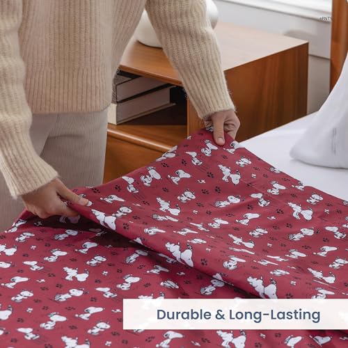 50% Off Berkshire Peanuts Queen Flat Sheet - Cute Snoopy Design - Image 7