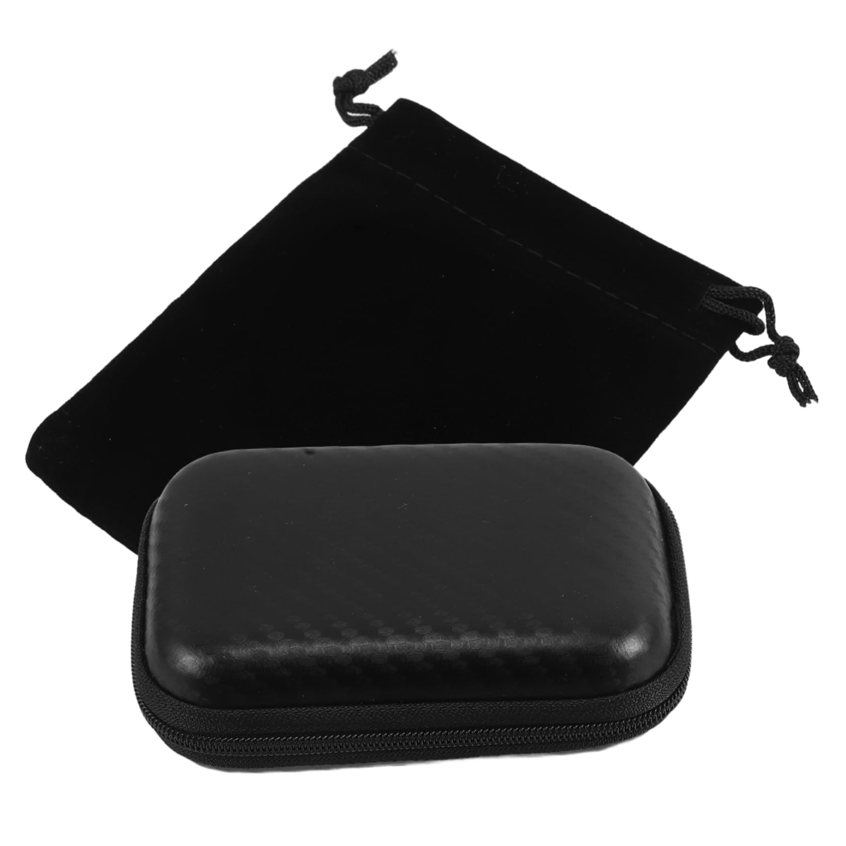 COSMEVIVI 2pcs Hard Shell Lavalier Microphone Storage Case Eva Travel Bag for Secure Protection Professional Appearance Durable Scratch Design for Performances Recordings