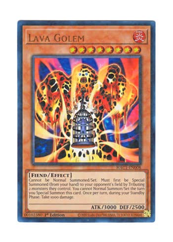 Amazon.co.jp: 遊戯王 英語版 HAC1-EN008 Lava Golem 溶岩魔神