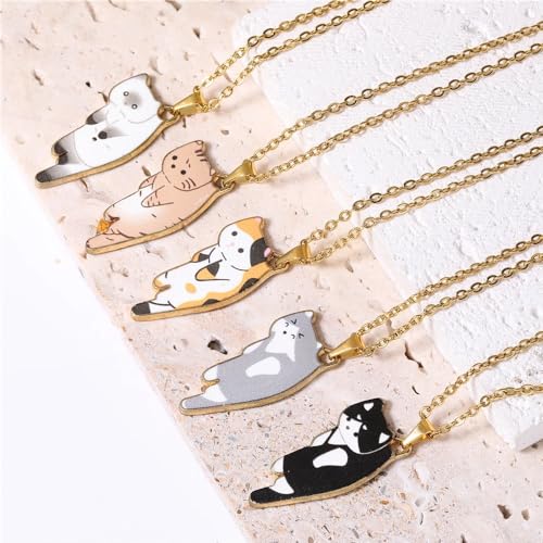 Collier pendentif chat de compagnie mignon, le cadeau idéal pour fille