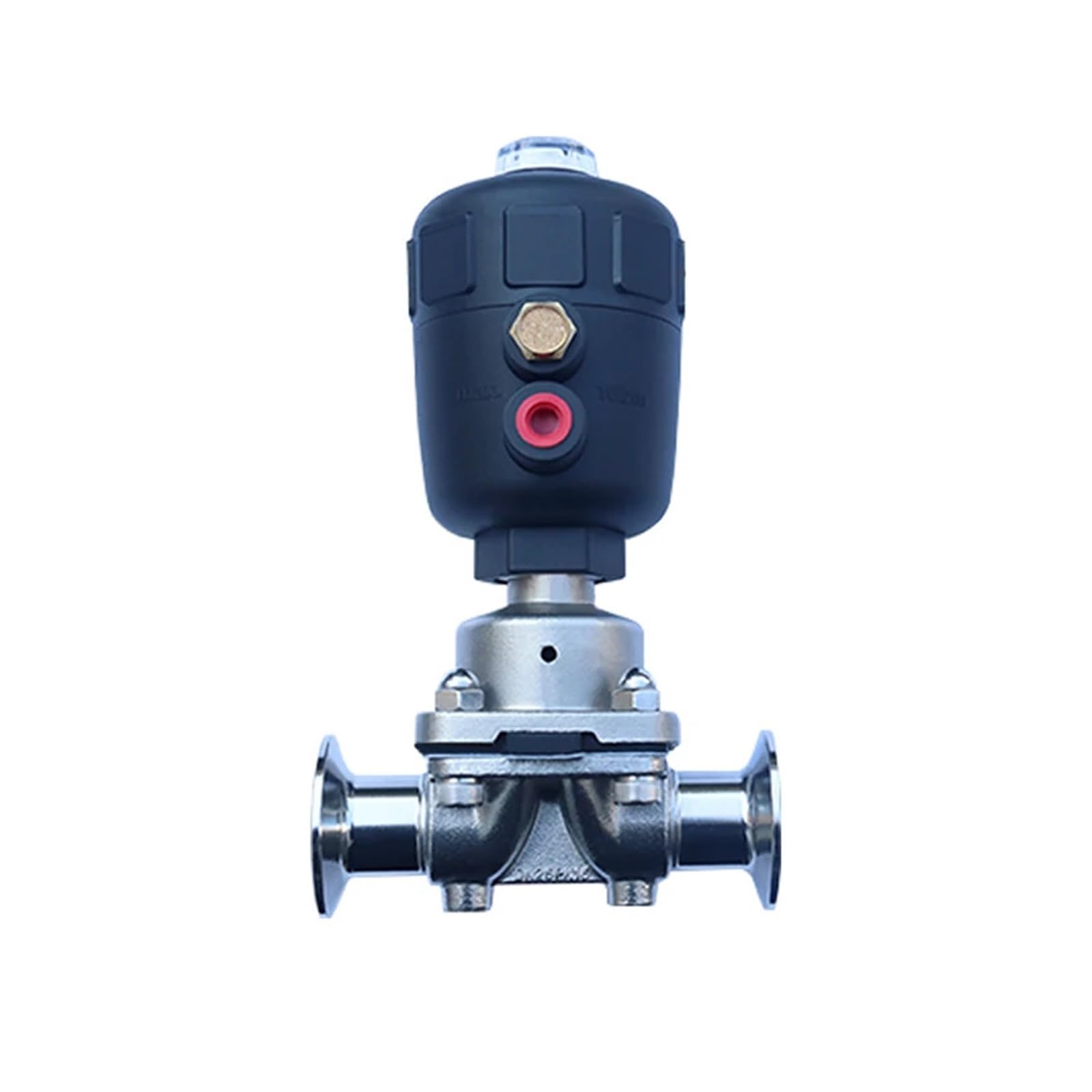 BALYDLUL DN15 Ф19 Sanitary Normally Closed Pneumatic Diaphragm Valve chuck 50.5mm Double Diaphragm Plastic Head Pneumatic Valves