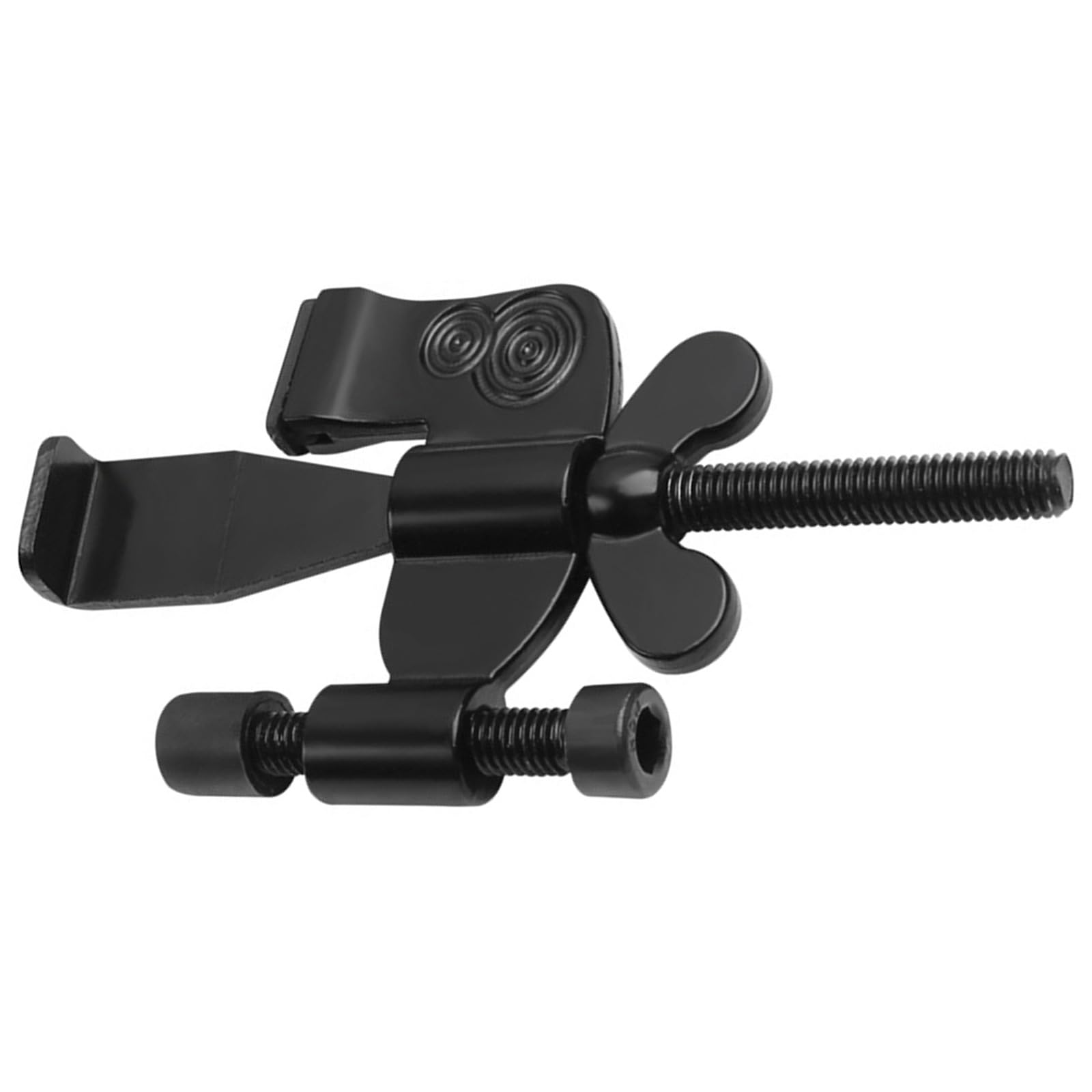 Tertioi Black Anti-Theft Door Stop Travel Lock Zinc Alloy Buckle Anti-Theft Durable Portable Hotel