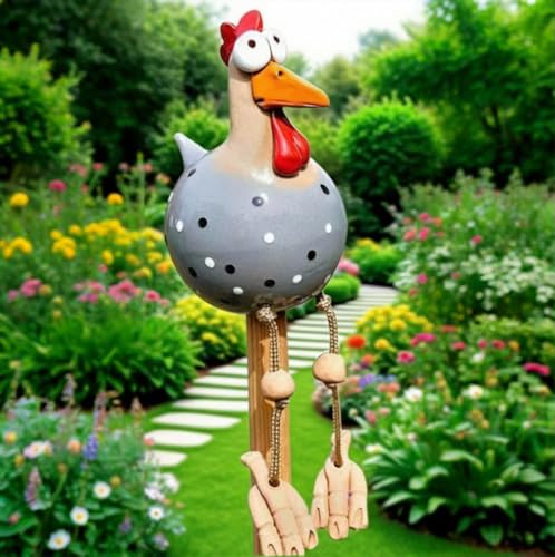 Ruiaqer Keramik Huhn Gartendeko,Handarbeit Gartenstatue Dekorative...