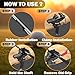 Golf Club Grip Vise Clamp Kit, 360° Swivel Portable Table Vise, Golf Club Calibration Tool, Club Grip Replacement Tool, Suitable for Golf Club Grips (with Solvent)