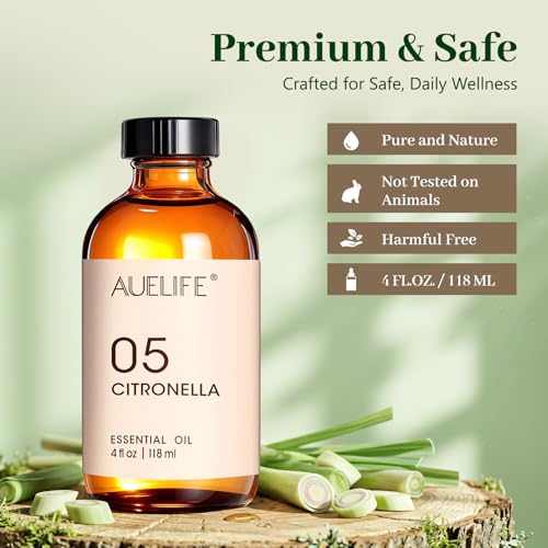 Aceite Esencial de Citronela 4 Fl Oz para Difusor y DIY miniatura 3