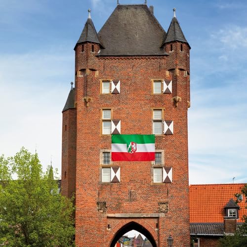 Runesol North Rhine Westphalia Flag, 91x152cm, 3ft x 5ft, Düsseldorf, 4 Grommets, Eyelet in Every Corner, Rhineland - Image 3