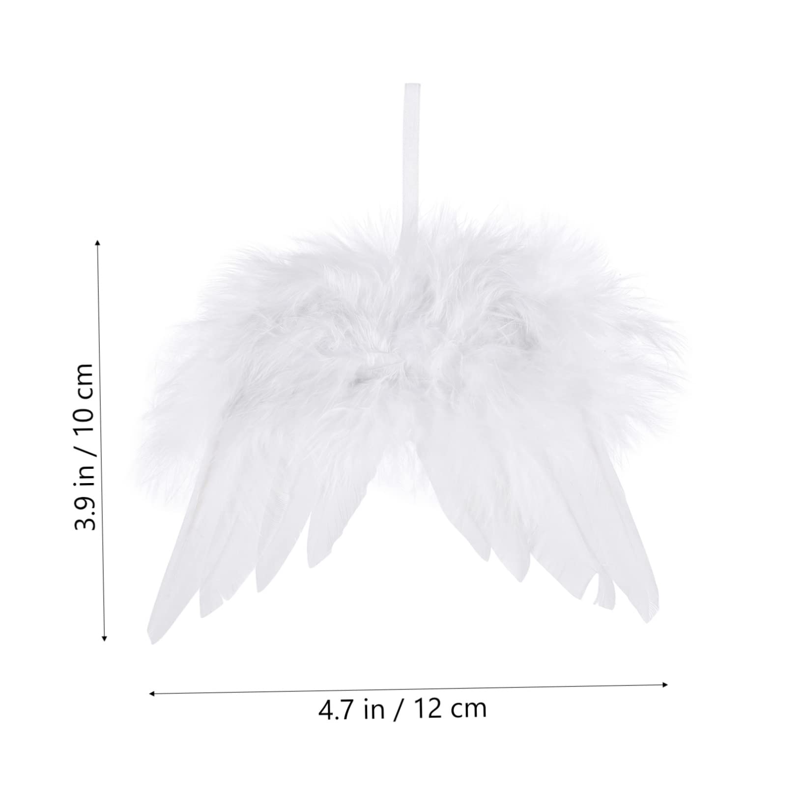 OUNONA 72piezas Adornos De Alas De Ángel para Decoración Navideña Colgantes De para Árbol De Navidad y Escenas Festivas