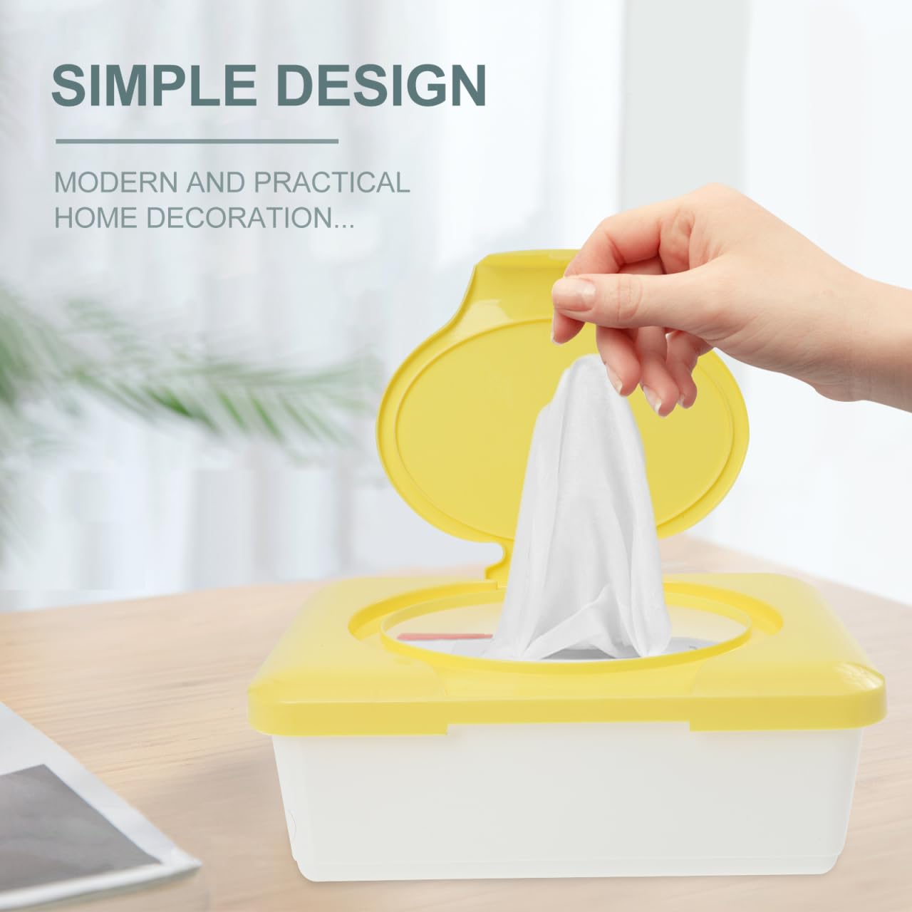 BESTOYARD Boîte À Lingettes Bébé Rechargeable Porte-Lingettes Bébé Portable Distributeur pour Lingettes Humides Rangement pour Crèche Poussette Bureau Lot De 3 7.87 X 4.72 X 2.76 in