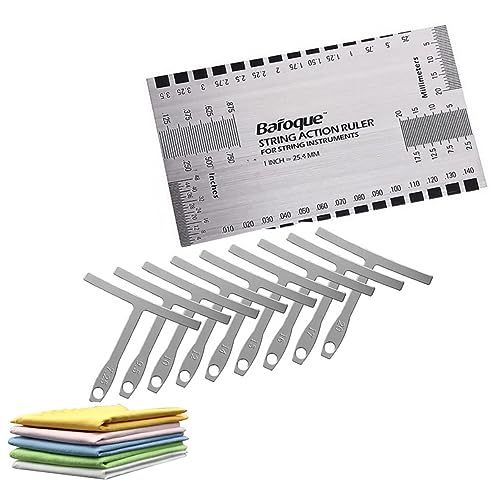 Guitar String Action Gauge Ruler Tool Set Guitar Bass Setup Repair Tool Kit