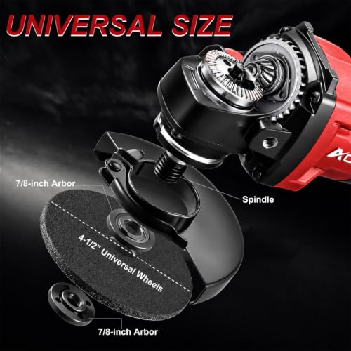 Image of AOBEN 21V Cordless Angle Grinder Tool, 4-1 /2 Inch Power Brushless Cut Off Grinder, Paddle Switch, with 2x4.0Ah Battery & Charger, Electric Handheld Grinder for Metal Cutting, Grinding, Polishing