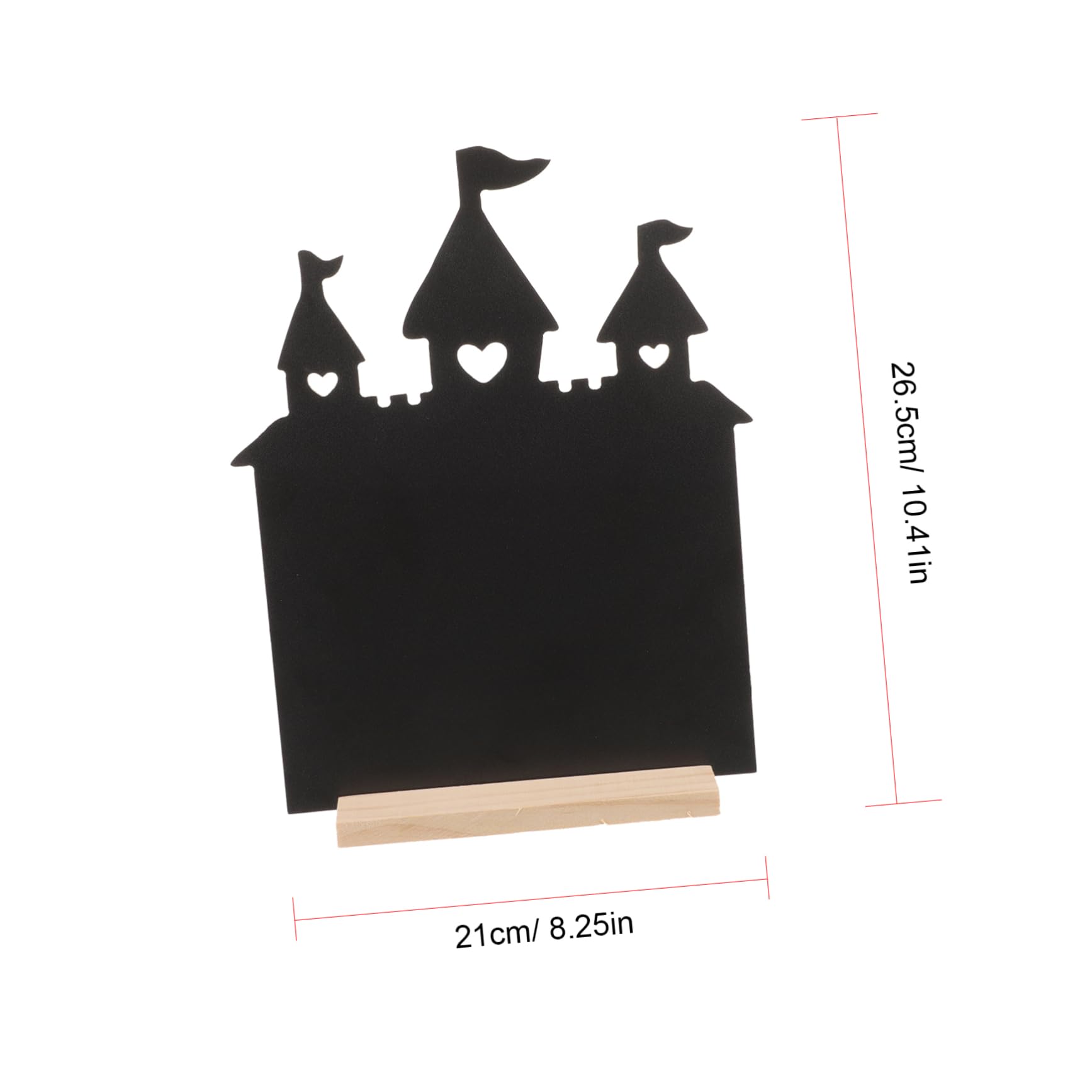 Housoutil Wooden Memo Board Chalkboard Sign for Home Office Mini Chalkboard Sign Writing Surface