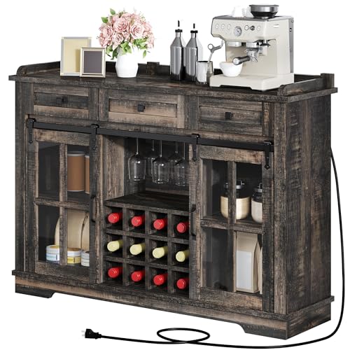 Yitahome53farmhousecoffeebarcabinetkitchensideboardbuffetcabinetstoragewith3drawersstoragecabinetandglassslidingbarndoorforkitchenlivingroomdarkrusticoak Urban Country Home Decor Yitahome 53 farmhouse coffee bar cabinet kitchen sideboard buffet cabinet storage with 3 drawers storage cabinet and glass sliding barn door for kitchen living room dark rustic oak urban country home decor