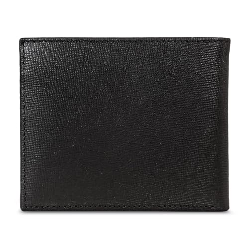 Image of Nautica Men's Bifold Leather Wallet | RFID Blocking | ID Window | Card Slots | Organization | Durable | Stylish