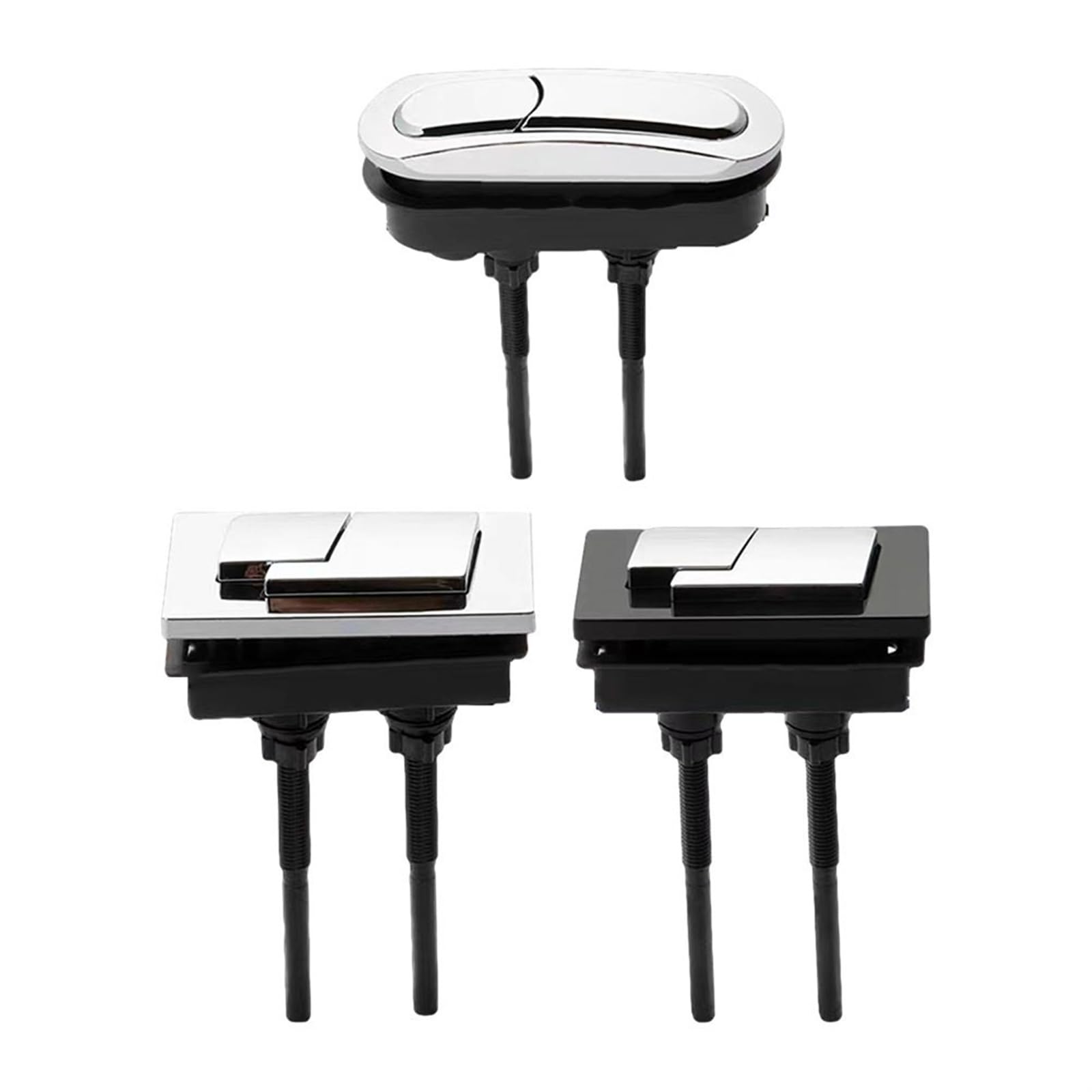 Botón de descarga del inodoro Pulsador 1 Uds. Botón cuadrado de doble descarga for tanque de inodoro, válvula de tanque de inodoro, interruptor Universal for taburete, prensa, accesorios de baño, botó