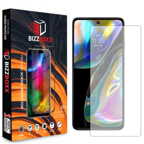 Image of Compatible with MOTOROLA G82 5G Tempered Glass | DuraGlass & Anti Explosion | Full Screen Coverage-Edge to Edge | 9H Hardness | With Easy Installation Kit (Pack of 1)
