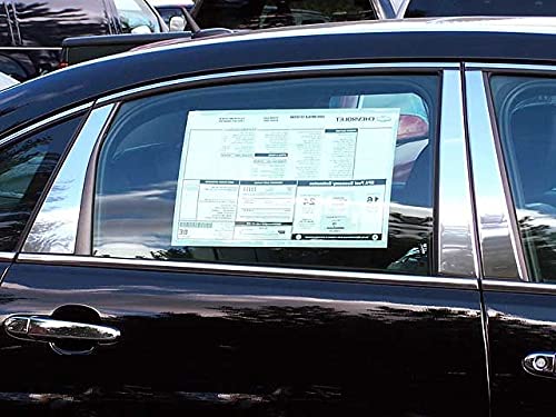 BrighttQA730797 Stainless Steel Pillar Trim 6Pc Fits 2006-2013 Impala