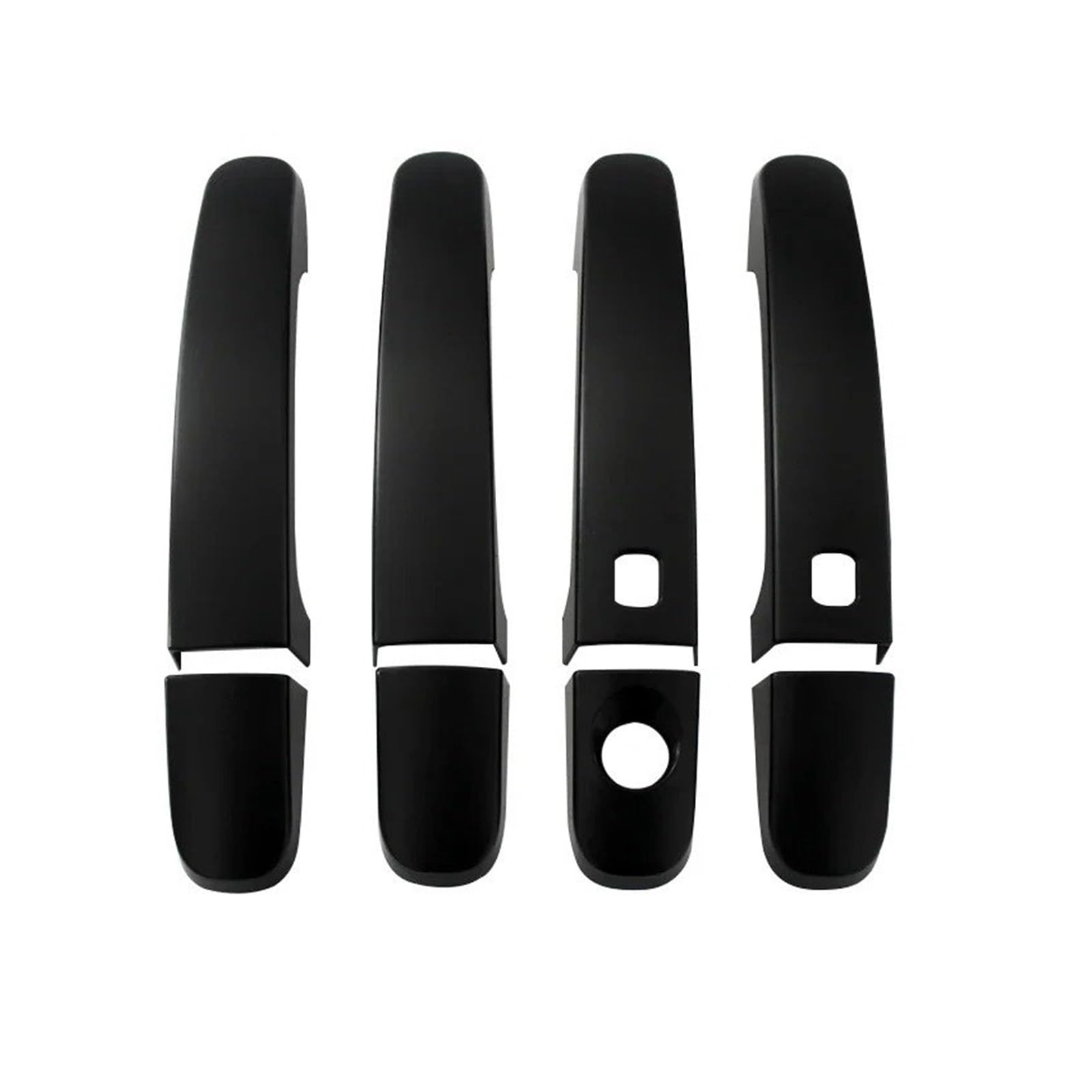 PaCsci Car Outer Door Handle for Ranger Wildtrak T6 T7 T8 2012-2021 ABS Door Handle Cover with Hole(Black with Hole)