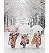 YHKTYV Femme Japonaise en Kimono dans La Neige Puzzle 120 Pieces Boîte De Puzzle Premium Jeu Interactif Décoration Maison/Bureau Décompressez Les Jouets DIY Jeu en Famille