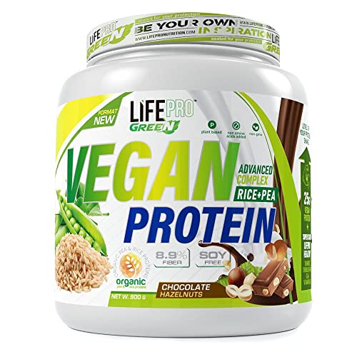 Life Pro Vegan Protein 900gr Proteína De Arroz Y Guisante Ideal Para Dietas Veganas Ayuda A La Ganancia Y Mantenimiento De Masa Muscular