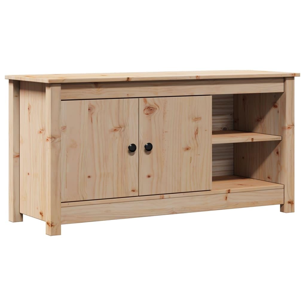 vidaXL Mobile Porta TV 103x36,5x52 cm in Legno Massello di Pino