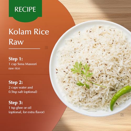 Image of Amazon Brand - Vedaka Kolam Rice | Raw | 5 Kg