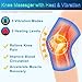 comrelax Knee Massager with Heat & Vibration, Heating Pad for Knee Pain Relief, Heating Pad for Leg Pain, Leg Massager, 3 Vibration Modes 3 Heat Levels, AC Adapter Heating Faster (No Battery)