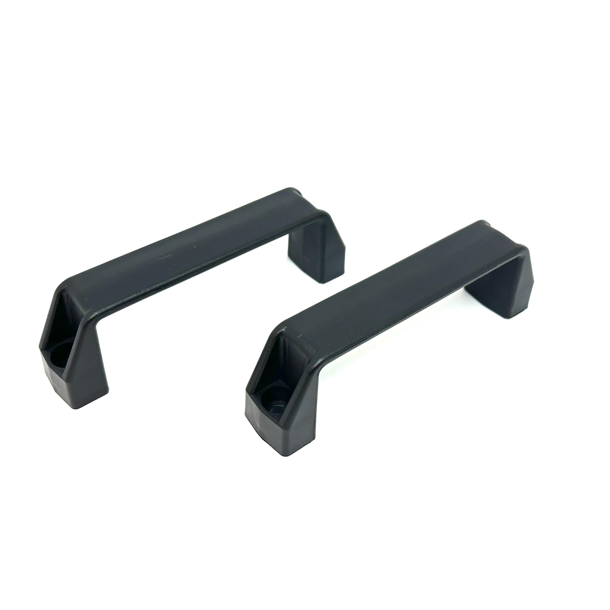 4 Maniglia in Plastica Rinforzata PA, Made in Italy – Set 4 Maniglie Industriali Ergonomiche per Mobili, Sportelli e Pannelli – Resistente agli Urti, Umidità e Raggi UV (4, Nero Opaco, 21x145)