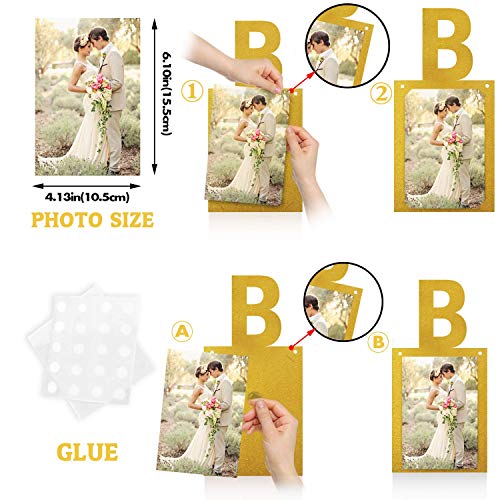 Lingpar Bride To Be Photo Banner Gold Foiled For Wedding Sign Bridal Shower Banner Hen Night Decoration (Gold) #TOP2