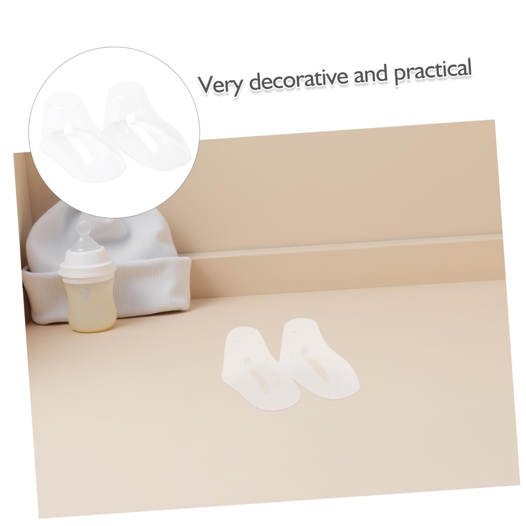 100 Stück Kunststoff Babyfüße Schuhhalter Transparente Babysocken Display Ständer Strapazierfähige Fußmodelle für Kleinkindschuhe und Socken Präsentation