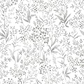 Cohoo Home Gray White Peel and Stick Wallpaper Gray Floral Contact Paper for Cabinets Drawers 17.3inW 118inL Self-Adhesive Removable Wallpaper Shelf Liner Bedroom Bathroom Waterproof Neutral Farmhouse
