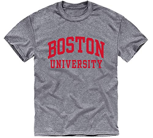 Barnesmith Boston University Terriers Short-Sleeve T-Shirt, Classic, Charcoal Grey, Large