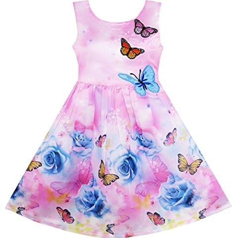 Sunny Fashion HX96 Girls Dress with Embroidery Cover