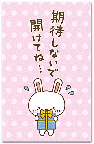 おもしろポチ袋 「期待しないで開けてね」 多目的祝儀袋 5枚入り