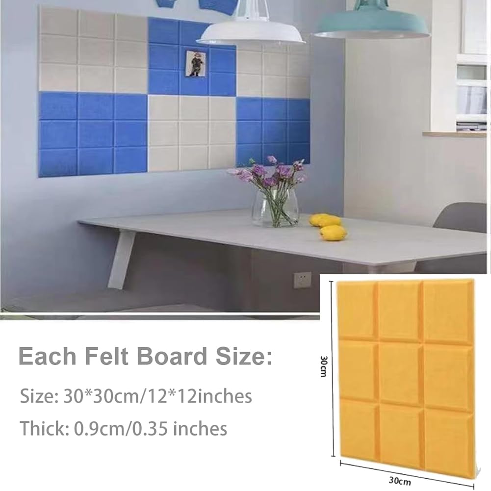 8-teiliges Set aus Kork-Filz-Pinnwänden, Memo-Boards, Pinnwänden für die Wand, Sichttafeln für Fotos, Bürowanddekoration