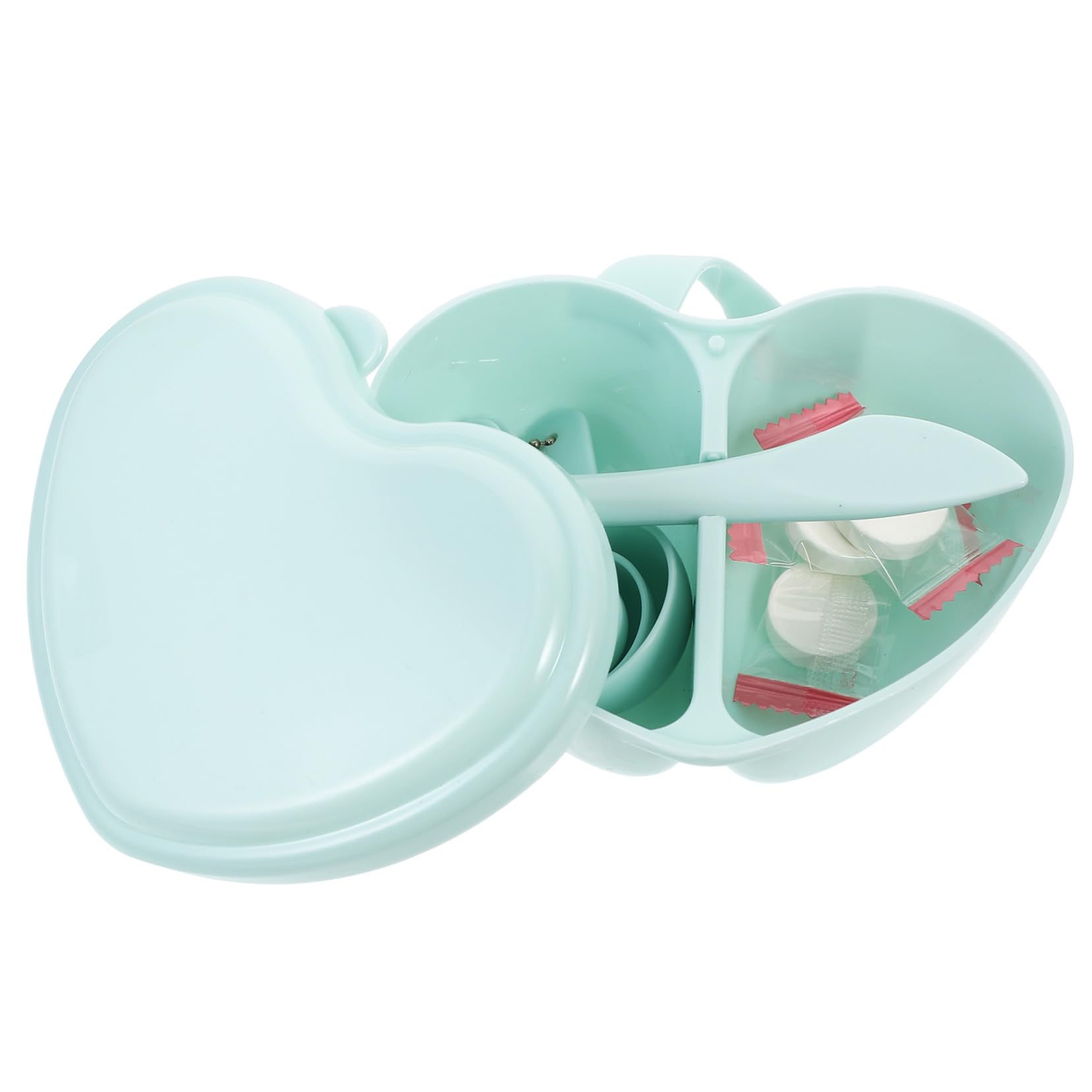 PLAFOPE Beauty Salon Mask Bowl Set Heart Shape Diy Mask Making Bowl Mixing Scoop Kit Random