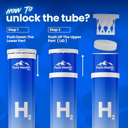 PHM Hydrogen Water Tubes, Tablets for Drinking Water - H2 Molecular Tabs | Magnesium Pills, Electrolytes Hydration Supplement to Support Healthy Aging & Energy Boost - Image 8
