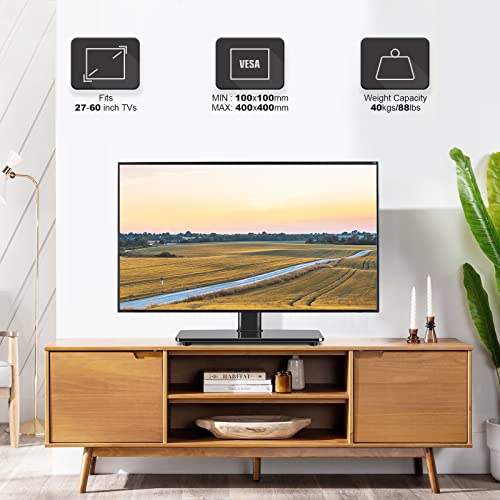 5Rcom 6543880251 Universal Swivel Tv Stand, Table Top Television Stands Base Replacement For 27-60 Inch Curved/Flat Screen Tvs thumb #7