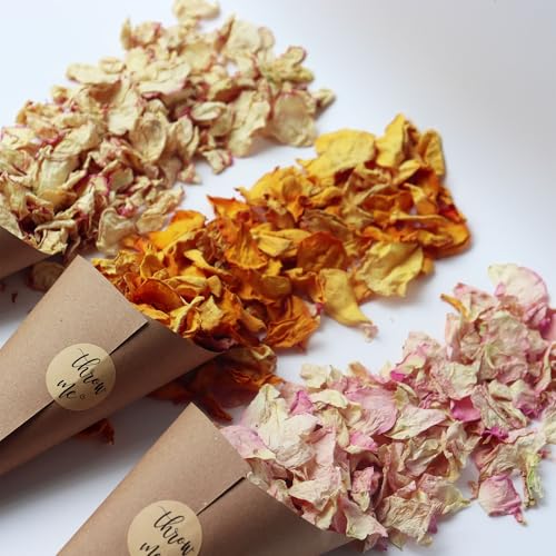 2.5 QT Dried Rose Flower Petals Biodegradable...
