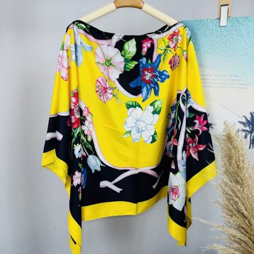 Image of Women's bat Wing Sleeves Off The Shoulders Loose Oversized Baggy top Pullover Casual top T-Shir