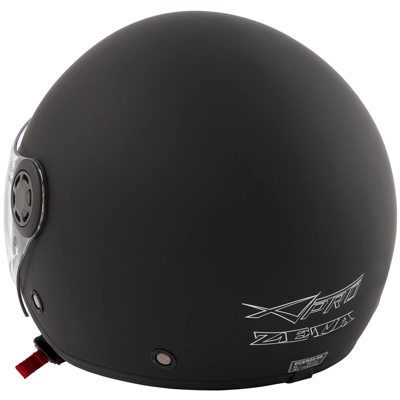 Casco Jet Scooter Moto ECE 22 06 Holomogado Visera Larga Transparente Parasol