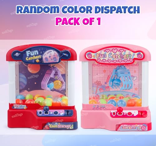 Image of Zest 4 Toyz Claw Machine for Kids Arcade Games Mini Vending Machine with Light & Sound Toy Pretend Play Toys Birthday Gifts for Kids - Pink