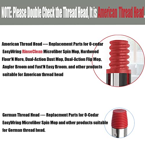 image for ANREKEYH 6FT Mop Handle Replacement Parts for Ocedar EasyWring RinseCl