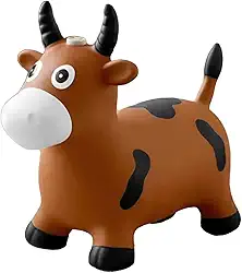 Cavalinho Touro Upa Upa Pula Pula Borracha Som e Luz Presente Crianças