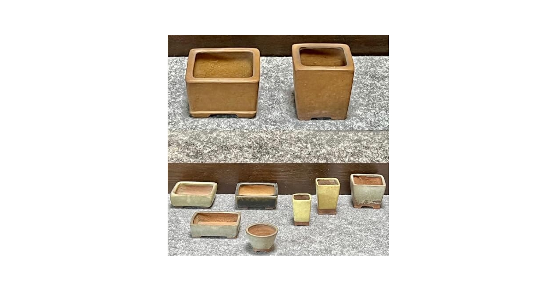 【正山】伝統工芸士 渡辺正己　盆栽ミニ鉢 Amazon.co.jp: 正山 伝統工芸士 渡辺正己 盆栽ミニ鉢 2点 & 峰
