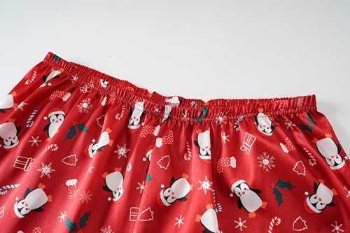 Image of Vozanet Women's Short Sleeve Satin Pajama Sets Silky Ladies Button Down Loungewear Plus Size Nighty Shorts Sets XL to 5XL