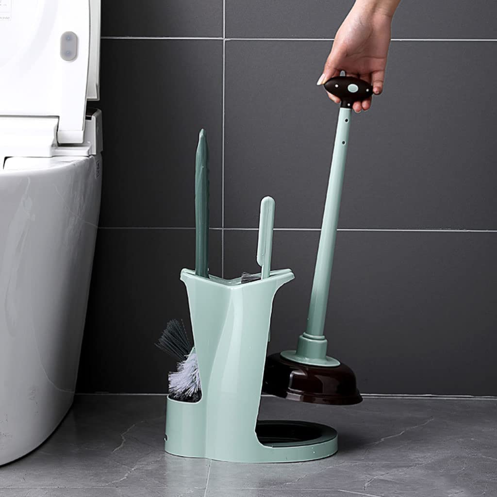 Este Juego de Cepillo para Inodoro con Soporte de plástico de 3 Piezas es un Kit de Limpieza para baño de Color Gris. Accesorios de baño de Primera Calidad.