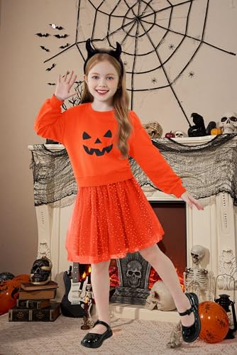 Image of Arshiner Toddler Girl Clothes Long Sleeve Pullover Sweatshirt and Tutu Skirt 2 Piece Outfits Kids Clothing Set Party Dress