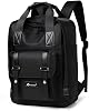 Waterproof Backpack Ladies Fashion Travel Bag Casual Computer Bag Youth Student Schoolbag (Color : Black)