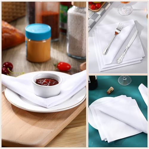 Image of Leinuosen 100 Pack Handkerchiefs Bulk Men's Handkerchiefs Cotton Classic Hankies Pocket Square Towel for Wedding Party